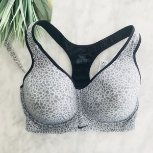 nike training leopard print bra